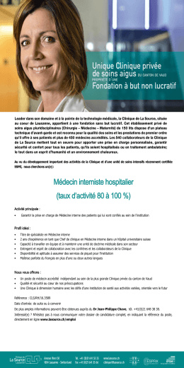 Médecin interniste hospitalier