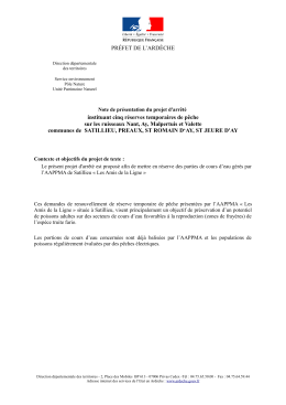 note de présentation AP reserves temporaires de pêche