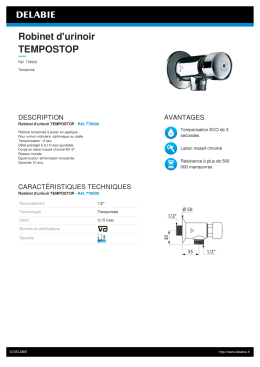 Robinet d`urinoir TEMPOSTOP