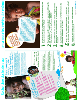 ont à cœ ur les in térêts d es en fan ts