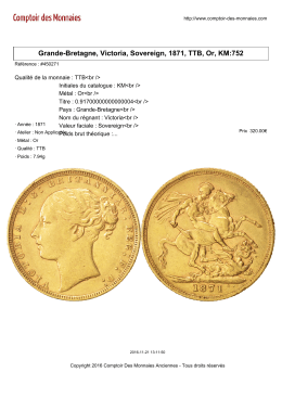 Grande-Bretagne, Victoria, Sovereign, 1871, TTB, Or, KM:752