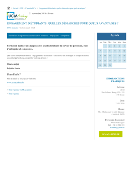 engagement d`étudiants: quelles démarches pour