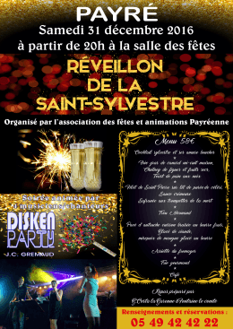 PAYRE AFFICHE REVEILLON 2016