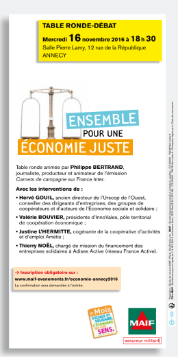 ensemble juste économie - Rhône