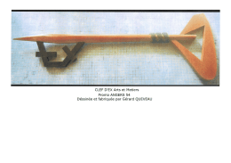 Page 1 CLEF D`EX Arts et Metiers Prom O ANGERS 54 D&eacute;ssin&eacute;e et