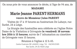 Marie-Jeanne PaReNT-HeRMaNS