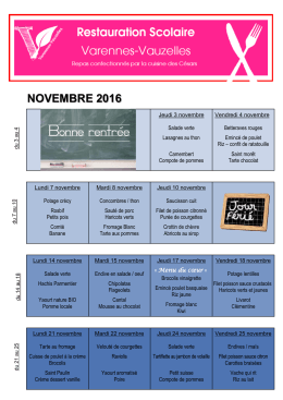novembre 2016 - Varennes