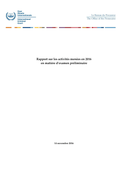 The Office of the Prosecutor - unispal documents collection