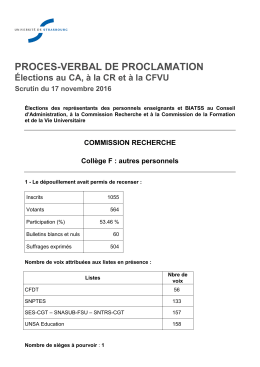 CR - Collège F – Autres personnels