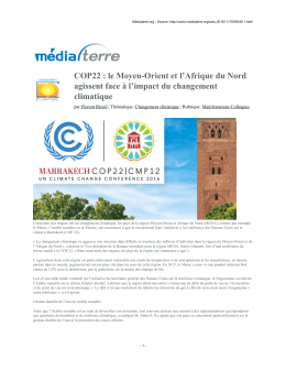 Bulletin quotidien de décryptage sur la COP22 du Réseau Action