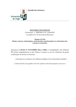 annonce - Faculté des Sciences