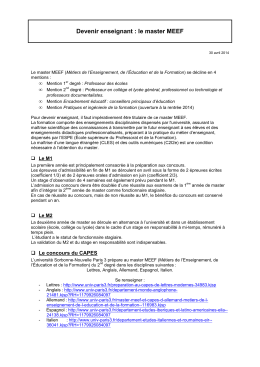 Master MEEF [PDF - 20 Ko ] - Universit&eacute; Sorbonne Nouvelle