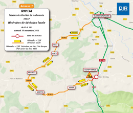 Annexe 1 Itin&eacute;raires de d&eacute;viation locale