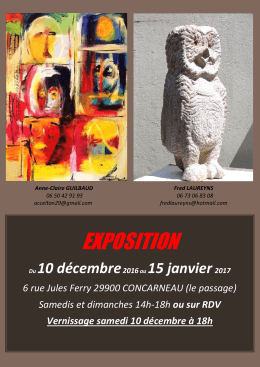 EXPOSITION - Atelier de Sculpture Genku