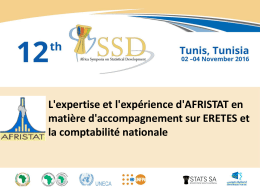 2. Comptabilit&eacute; nationale, axe de travail majeur d`AFRISTAT