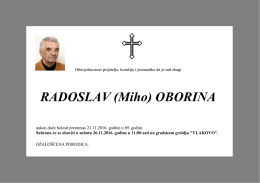 RADOSLAV (Miho) OBORINA