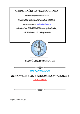 bilten 06 rl (Bilteni Regionalne lige)