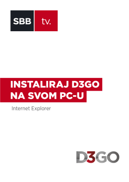 instaliraj d3go na svom pc-u