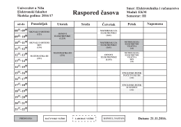 III - Elektronski fakultet Niš