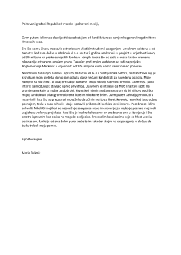 Po&scaron;tovani građani Republike Hrvatske i po&scaron;tovani