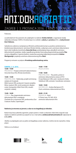 zagreb | 3. prosinca 2016. | kino tuškanac - HAVC-a