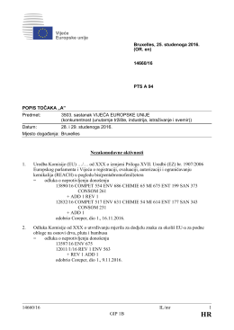 (EU) …/… оd XXX o izmjeni Priloga XVII. Uredbi (EZ) br