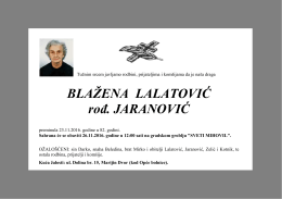 blažena (frano) lalatović
