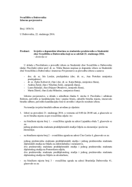 Studentski zbor - Sveučili&scaron;te u Dubrovniku