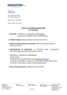 HOSTIN d.o.o.: Sanacija krovi&scaron;ta na hotelu Flores