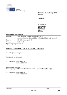 14509/16 IL/mr 1 GIP 1B SASTANAK U PONEDJELJAK, 28