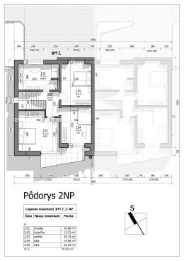 Pôdorys - 1. poschodie