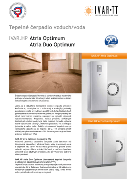 Tepelné čerpadlo Atria