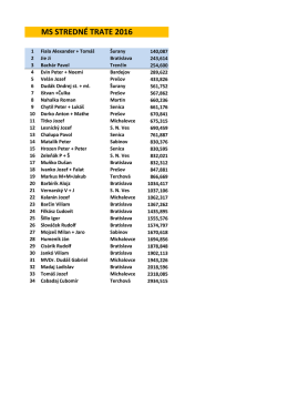 stredn&eacute; trate