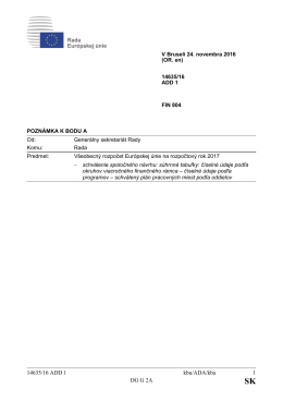 14635/16 ADD 1 kbu/ADA/kba 1 DG G 2A