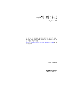 구성 최대값 - VMware
