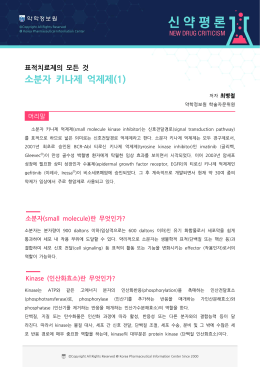 표적치료제의 모든 것 소분자 키나제 억제제(1)