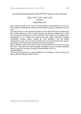 Thermal and Mechanical properties of Silica/GF/POP/PP composite