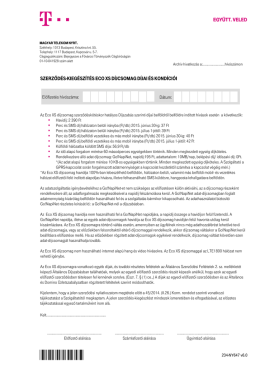 szerződ&eacute;s-kieg&eacute;sz&iacute;t&eacute;s eco xs d&iacute;jcsomag d&iacute;jai &eacute;s