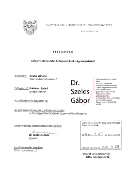 Dr. Szeles Gábor