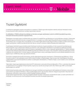 Tisztelt Ügyfelünk!