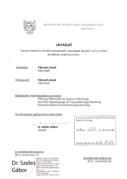 Dr. Szeles G&aacute;bor