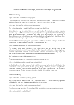 Szavatossági tájékoztató