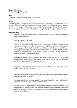 &ldquo;Alaeddin Keykubat Kamp&uuml;s&uuml;`nden En İyi Kareler&rdquo; Ama&ccedil;