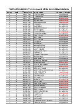 GSP D3 - Grup 16 -19 Yoklama Listeleri.xlsx