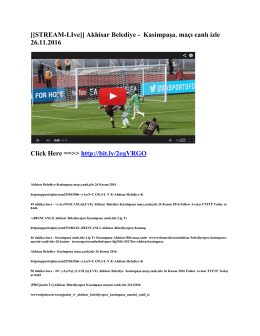 [[STREAM-LIve]] Akhisar Belediye