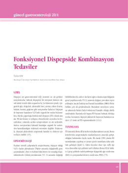Makale PDF - G&uuml;ncel Gastroenteroloji