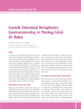 Makale PDF - G&uuml;ncel Gastroenteroloji