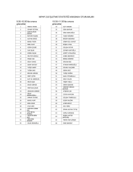 mphp 210 işletme istatistiği arasınav oturumları