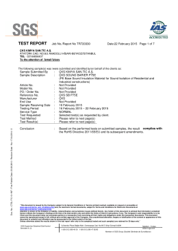 TEST REPORT Job No./Report No TR720330 Date:22 February