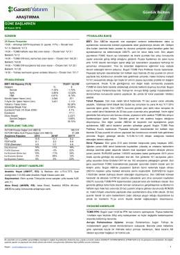 güne başlarken - Garanti Yatırım